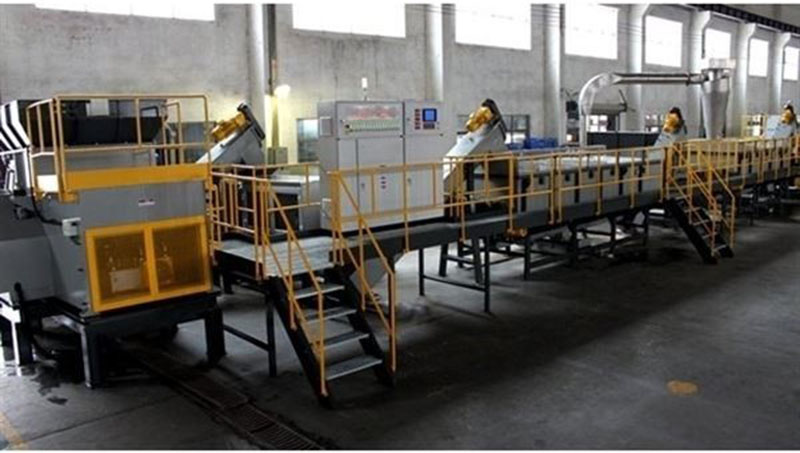 Dây chuyền nghiền và làm sạch màng PE/PP thực tế 3
